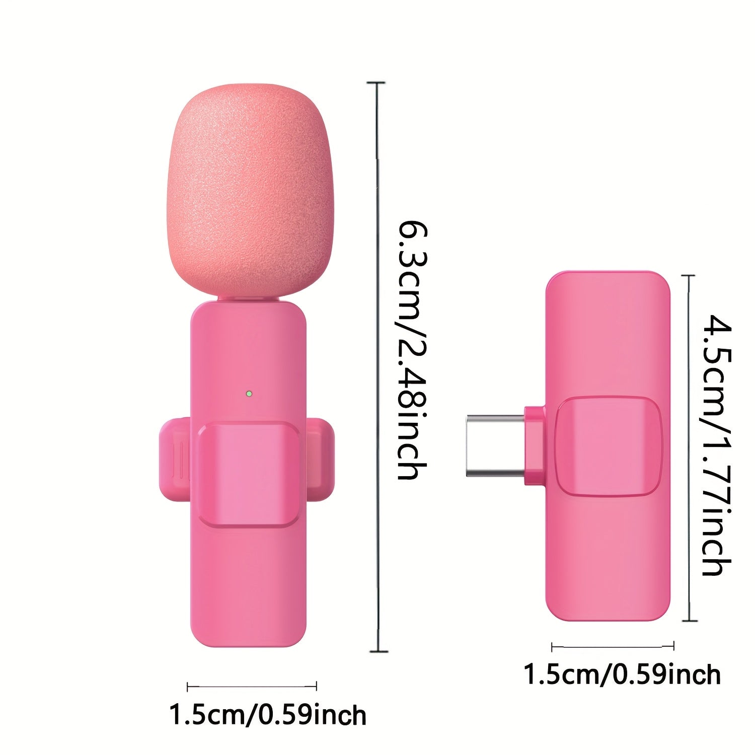 Micrófono de solapa inalámbrico profesional XIAOLO - Micrófono inalámbrico con clip, filtro antipop integrado y cubierta antirruido, recargable por USB-C para smartphones, laptops, transmisiones en vivo, entrevistas y videoblogs