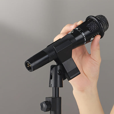 Soporte de clip para micrófono universal de 4 piezas para soporte de micrófono, compatible con adaptadores de 3/8" y 5/8