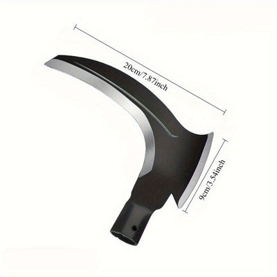 Tool Multifuncional de Acero Aleado de Doble Filo - Sin Necesidad de Energía, Construcción Metálica Duradera para Jardinería, Camping y Deshierbe - Herramienta Esencial para Embellecimiento Exterior (Excluye Mango), Hoja Afilada