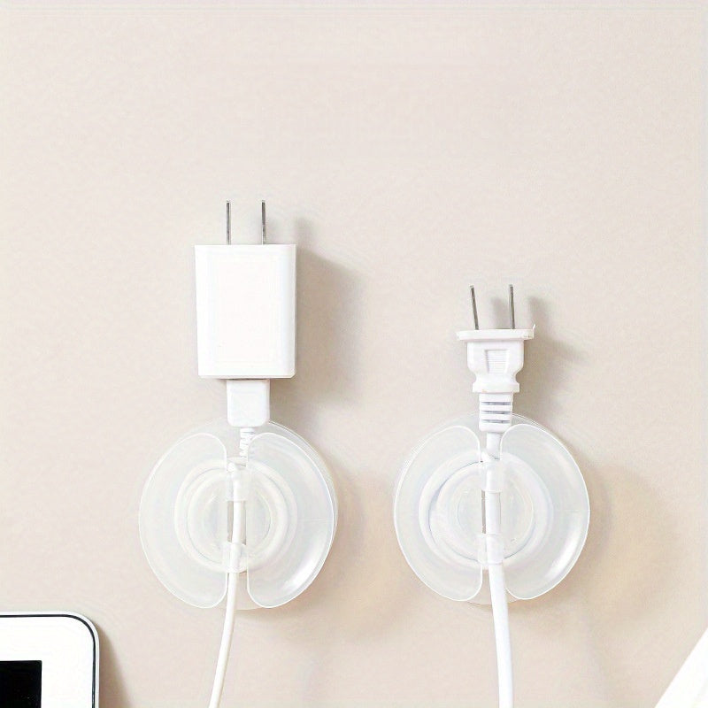 1pc Enrollador de Cables de Plástico Transparente & Organizador con Correa Ajustable - Soporte Ahorrador de Espacio sin Enredos para Freidora de Aire, Cafetera, Cables de Carga de Auriculares - Accesorios para Encimeras y Pequeñas Electrodomésticos