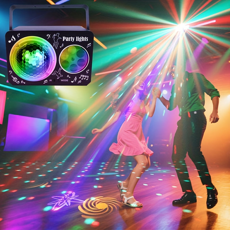 Luces de fiesta LED USB YSH - Patrones de luces coloridas y parpadeantes, modo DJ activado por sonido, ideal para fiestas en interiores, bares, restaurantes y discotecas, decoración festiva para vacaciones y eventos, iluminación de eventos | Luces de fie