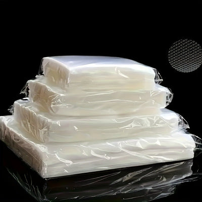 100 Piezas, Bolsas de Almacenamiento al Vacío para Comida con 3 Tamaños Disponibles, Ideales para Conservar y Cocinar en Bajo Vacío, Bolsas Frescor Extremo, Bolsas para Frutas, Envases de Cocina