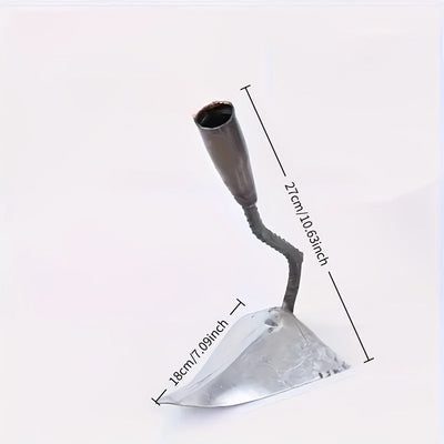 1 azada de jardín en forma de V resistente con hoja triangular afilada - arado manual de metal duradero para cavar, desmalezar y suelvar - ideal para la jardinería del patio trasero y plantación - no requiere electricidad