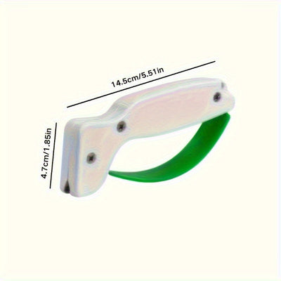 1/5 piezas, cuchilla de herramienta multifuncional, equipada con piedra de afilado de acero de tungsteno y base antideslizante de PVC - afilador de cuchillos portátil manual, adecuado para cuchillos, hachas, pequeños cuchillos de bolsillo, herramientas d