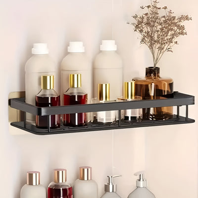 Estante de ducha de gran capacidad para pared, sin necesidad de taladrar, ideal para baños y cocinas, ahorrador de espacio, fácil de instalar, para almacenar artículos de tocador, cosméticos y otros, caddies de ducha.