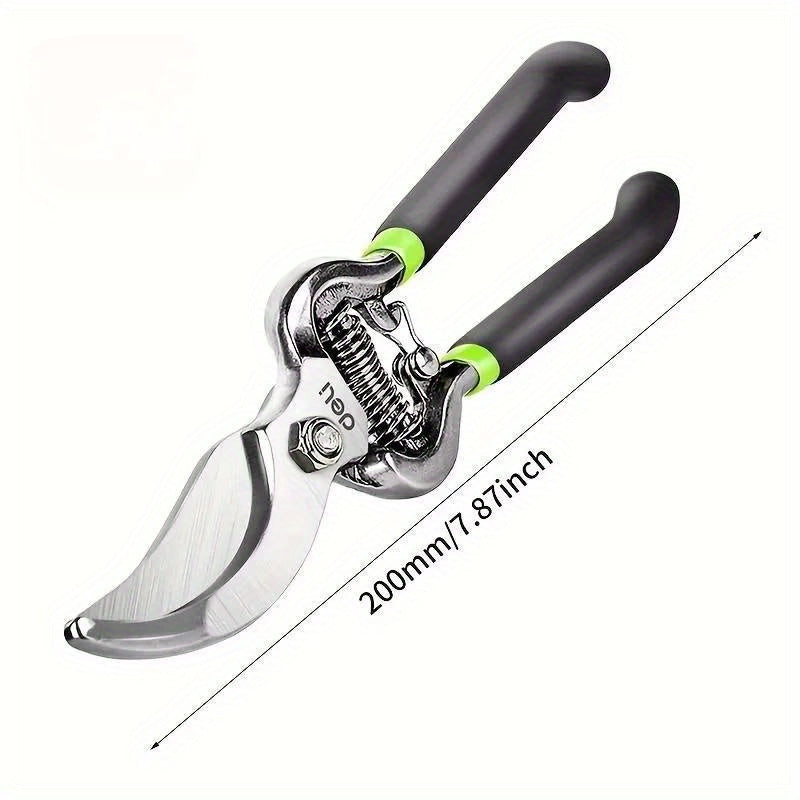 Tijeras de podar profesionales de 20,32 cm, tijeras de jardín de acero al carbono, diseño contemporáneo, no requieren energía, tijeras multifuncionales para ramas de árboles para jardinería doméstica.