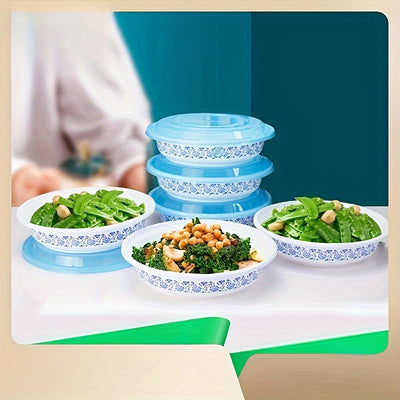 Contenedores de Preparación de Comidas de 22oz Libres de BPA con Tapas - Apto para Microondas y Congelador, Boles de Plástico PP Reutilizables para Ensaladas, Snacks, Almuerzos, Cenas - Perfectos para el Hogar, Restaurante, Fiestas