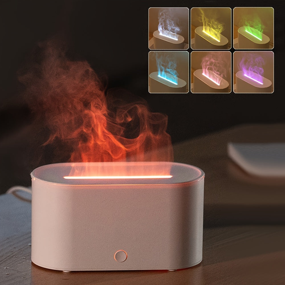 1pc Lámpara AromaRelax Colorida para Dormitorio 5V 1A Humidificador Atmosférico AromaRelax para Decoración del Hogar Difusor de Escritorio Doméstico de 5 Watt con Tecnología de Onda Sonora para Habitaciones con Aire Acondicionado, Oficina o Sala de Estar