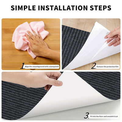 Alfombra antideslizante para puerta, 1 pieza, gris oscuro elegante, lavable a máquina y de secado rápido, perfil bajo con respaldo de goma, superficie texturizada para mejor agarre, ideal para uso en interiores/exteriores, disponible en varios tamaños, a