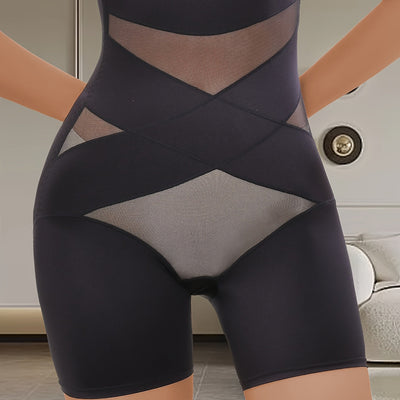 Pantalón moldeador de talle alto para mujer, con efecto levantacolas y reductor, incluye short de seguridad para evitar transparencias y es ideal para uso posparto