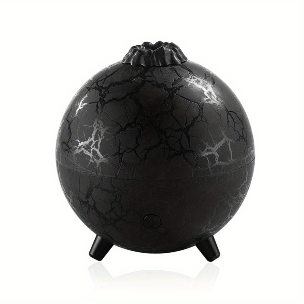 Humidificador de Aromaterapia Planetario, Difusor de Aceites Esenciales con Sonido Crepitante y Conexión USB. Adecuado para Sala de Estar, Dormitorio, Oficina, etc