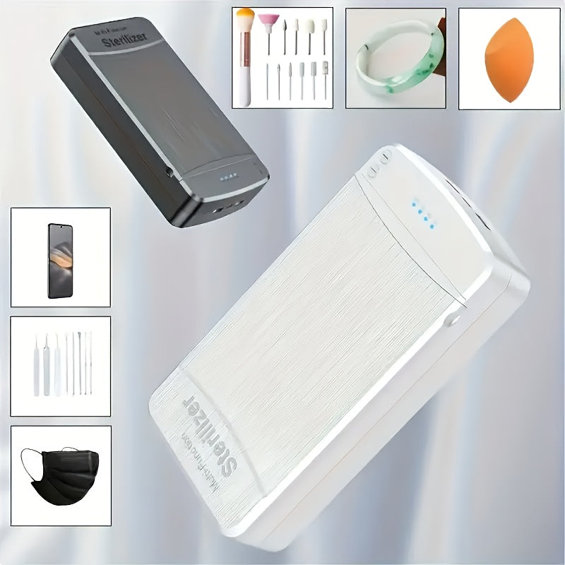 New Caja de Desinfección Portátil USB, Ideal para Aparatos Dentales, Herramientas de Uñas, Audífonos y Más – Solución Perfecta para el Hogar y Viajes