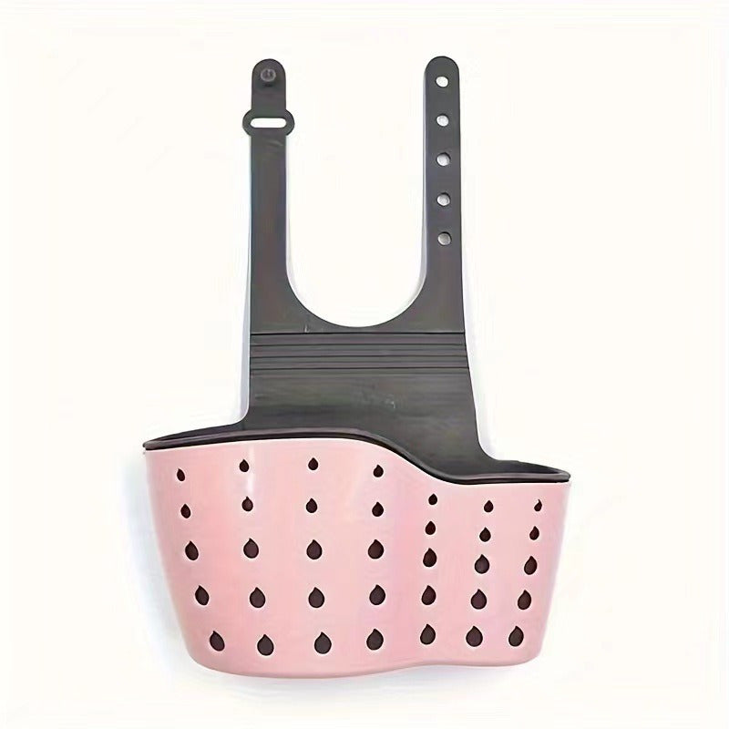 Conjunto de 2 piezas, Cesta para Desagüe de Fregadero de Cocina, Rejilla para Desagüe de Fregadero, Estante de Cocina, Rejilla Colgante Multifuncional para Desagüe, Rejilla Retráctil para Vajillas, Rejilla de Plástico para Fregadero, Canastas para Frutas
