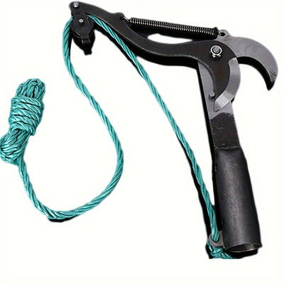 1 pieza de Cortafrondas Aéreos con Diseño Cableado - Cuchillo para Ramas y Frutas de Acero Inoxidable Afilado para Mantenimiento Sin Esfuerzo del Jardín y Patio, Mango Amarillo y , Ideal para Podar y Recortar al Aire Libre, Herramienta de Recorte Exterio