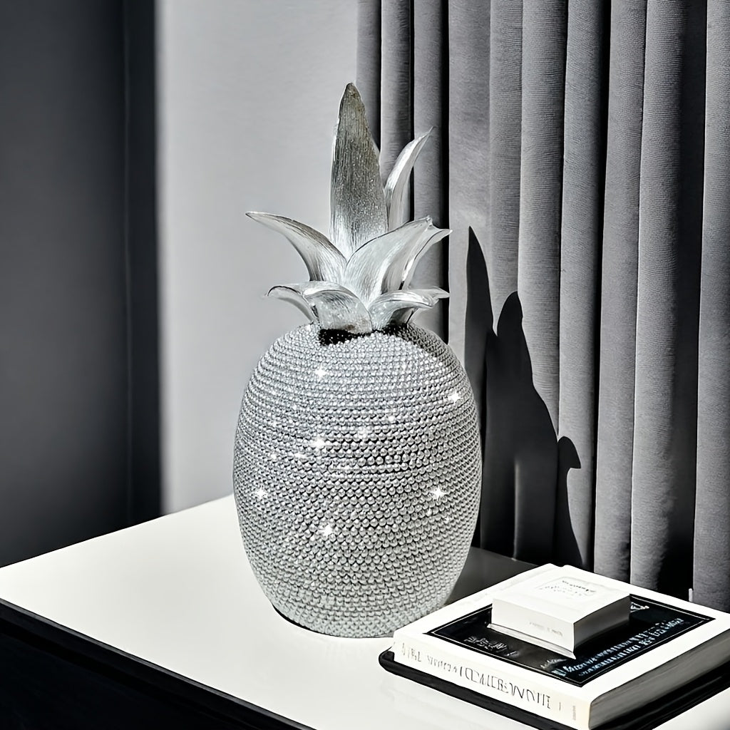 Elegante decoración de piña de resina 3D, estilo Art Deco, ideal para decoración de hogar y fiestas, regalo perfecto para Navidad, Día de San Valentín, Acción de Gracias, Día de la Madre, graduación - No se necesita electricidad, decoraciones de piña.