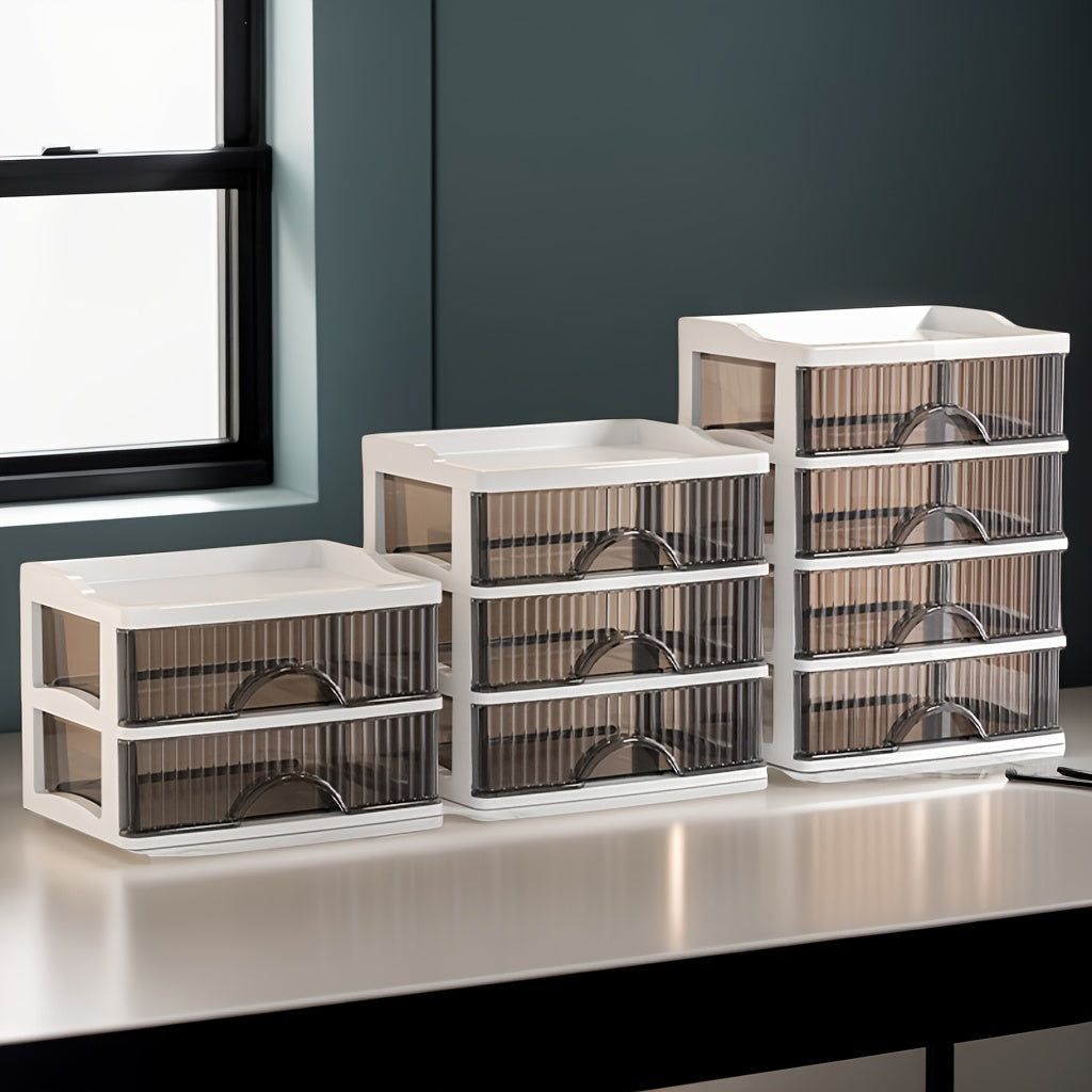 Organizador premium para cosméticos en cajón, color negro - Ligero, solución de almacenamiento independiente para mostrador