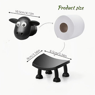 Pack de 3 Portarrollos de Papel Higiénico con Diseño de Ovejas Adorables, Decoración Perfecta para el Hogar, Regalo Ideal para Año Nuevo o Navidad