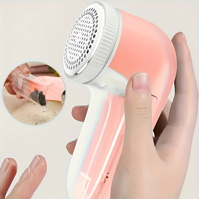 Recortador de Bolas y Pelacacas con Alimentación USB con 2 Cuchillas Intercambiables de Acero Inoxidable - 2 Colores, Diseño Ergonómico para Ropa, Suéteres, Ropa de Cama, Calcetines & Telas del Hogar, Afeitadora de Lint para Mantenimiento de Prendas, Ele