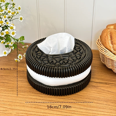 Una caja de pañuelos diseñada creativamente, un elegante soporte para pañuelos, adecuado para el hogar, la sala de estar y el baño.