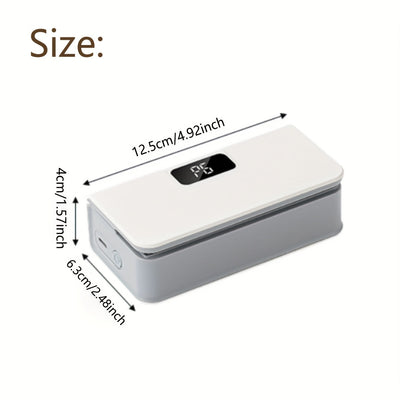 1 máquina de sellado portátil recargable USB, 100-300 usos por carga, 6 modos ajustables, para snacks, dulces, almacenamiento de alimentos plásticos, viajes y uso doméstico.