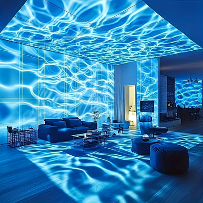 Lámpara de proyección para escenario de galaxia con LED RGB Interstellar, efecto de onda de aurora alimentado por USB, luz nocturna de dormitorio controlada a distancia, decoración de techo de cine en casa, decoración de camping y bodas, regalo de fiesta