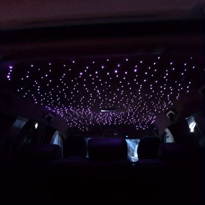 Juego de Fibra Óptica para Montaje en Coche "Cielo Estrellado" DIY 508 Hilos 2 Metros de Diámetro Mixto con Control Remoto y Aplicación
