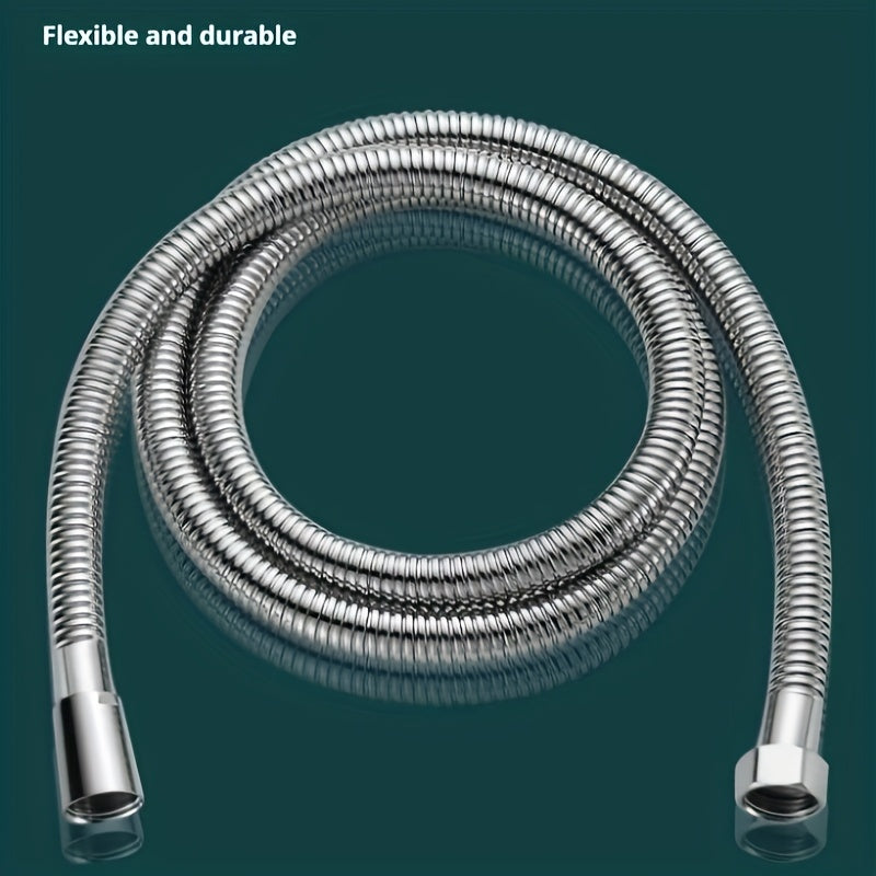 Manguera de ducha de acero inoxidable de 1,5 metros - Resistente a la corrosión, anti-enredado, 10 capas de espesor aumentado, resistente a altas presiones, conector universal de 4 mm, recubrimiento protector resistente al calor, diseño clásico para uso
