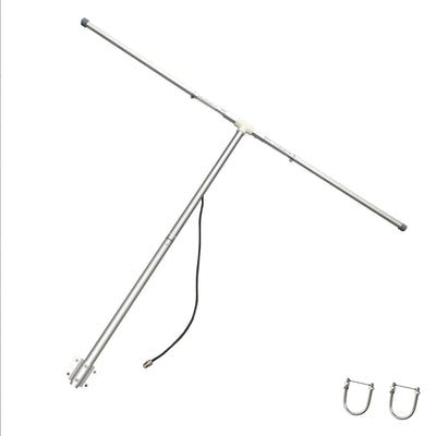 Antena de Radio FM/HD de Largo Alcance para Exteriores 88-108MHz - Poste Ajustable de Aleación de Aluminio, Conector PL259 Macho, Entrada Máxima de 150W, VSWR <1.3 para Receptores Onkyo Yamaha Marantz - Recepción Mejorada del Señal, Instalación Fácil, An