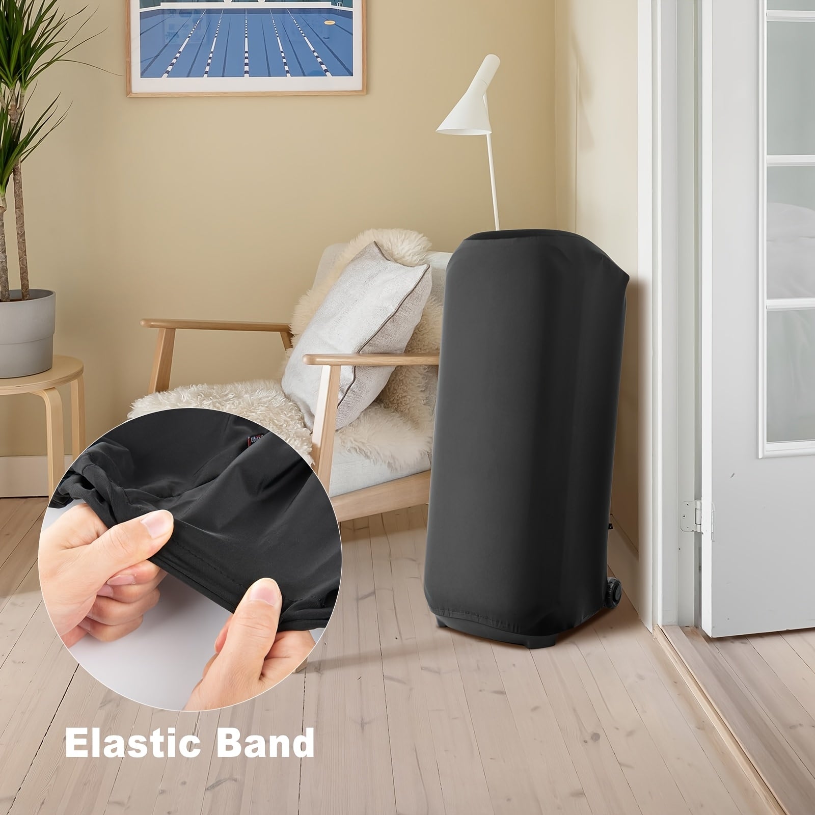Funda protectora contra polvo para Partybox 710, altavoz portátil – Cubierta elástica con banda de sujeción, material de poliéster resistente, color negro (solo funda)