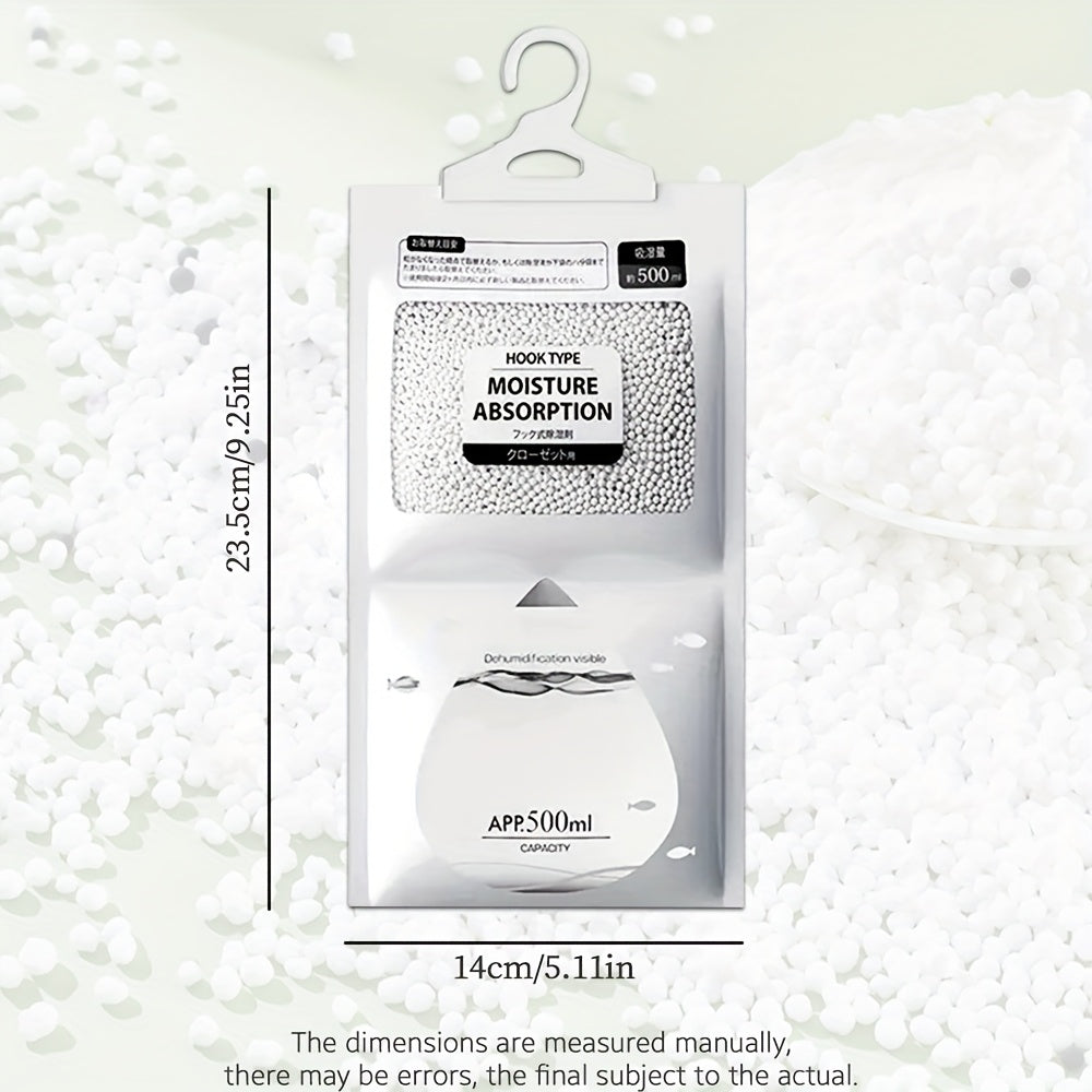 10pcs AAP 500ml Bolsas Absorbentes de Humedad Multiusos con Carbón Activado - Purificador de Olores y Deshumidificación Duradera para Armarios, Gabinetes y Almacenamiento - Ideal para Uso en Hogar, Dormitorio, Oficina y Hotel