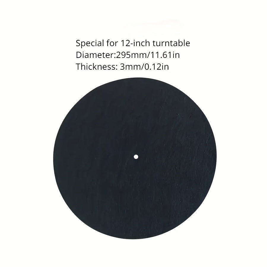 Alfombrilla Antiestática de Vinilo para Tocadiscos - Tapete de Fieltro Antideslizante para Mejora de la Calidad del Sonido, Material Duradero de Poliéster, Grosor de 3mm, Ideal para DJ y Aficionados al Karaoke, Cuidado de Discos de Vinilo | Colocación Es