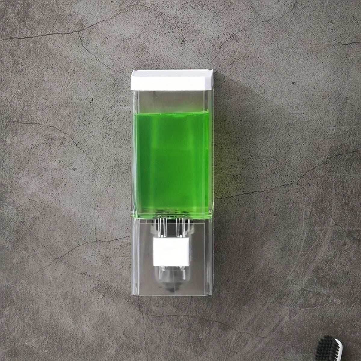 1Pc Dispensador de jabón manual de pared: Máquina de jabón de mano de un solo cabezal para hotel de baño, fácil de usar, ahorra tiempo y esfuerzo Decoraciones de Halloween y Navidad