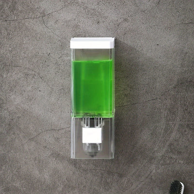 1Pc Dispensador de jabón manual de pared: Máquina de jabón de mano de un solo cabezal para hotel de baño, fácil de usar, ahorra tiempo y esfuerzo Decoraciones de Halloween y Navidad