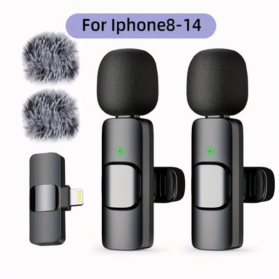 Microfono sin varillas de Solapa con Clip para iPhone, iPad y Android USB-C, Grabación de Audio y Video, Transmisión en Vivo e Entrevistas, Plug and Play