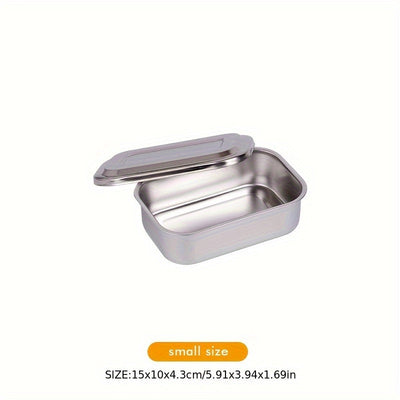 Bandeja de Desinfección de Acero Inoxidable para Uso Comercial/Residencial con Tapa, Dental, Cocina y Baño - Placa Cuadrada Fácil de Limpiar, Sin Necesidad de Electricidad - Modelo 201, Utilitario de Cocina Moderno, Construcción de Alta Calidad, Higiene