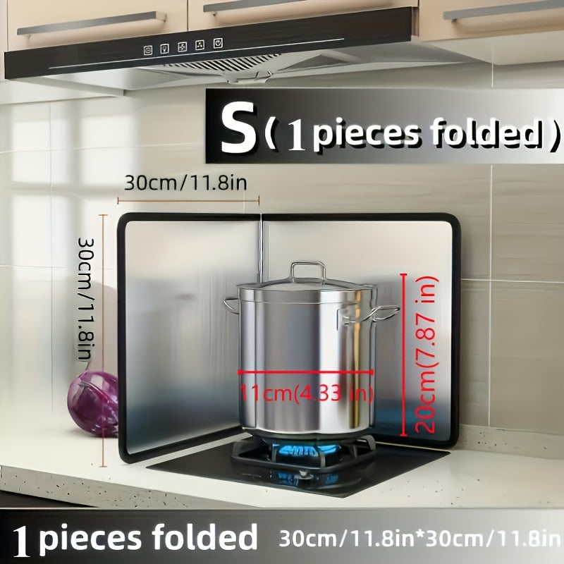 Protector de Cocina Antiadherente y Resistente al Calor - Panel Plegable para Estufa, 2 Tamaños Disponibles, Ideal para Hogar, Caravana o Camping - Diseño Doble Cara