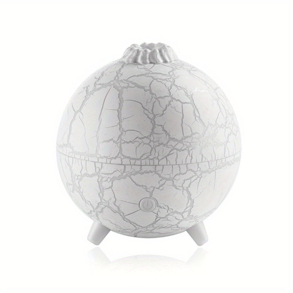 Humidificador de Aromaterapia Planetario, Difusor de Aceites Esenciales con Sonido Crepitante y Conexión USB. Adecuado para Sala de Estar, Dormitorio, Oficina, etc