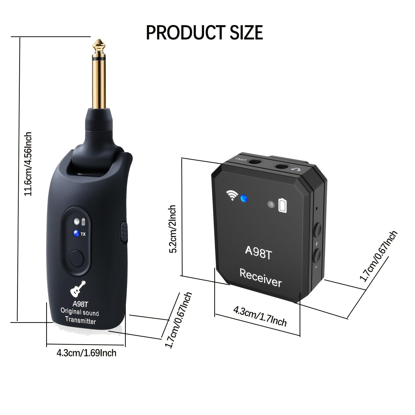 Sistema de monitorización inalámbrica para auriculares, adecuado para músicos y cantantes con auriculares inalámbricos personales IEM.
