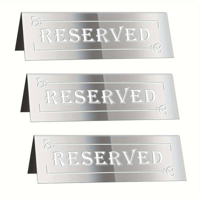 3 piezas, letreros de mesa de acrílico de lujo, resistentes al agua, doble cara, duraderos y fáciles de limpiar, indicadores de asientos para bodas, fiestas, restaurantes y eventos especiales, perfectos para uso en interiores y exteriores