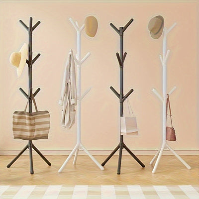 Perchero minimalista de 6/9 ganchos, soporte para abrigos y sombreros de pie, ideal para colgar ropa, bolsas y guardarropas