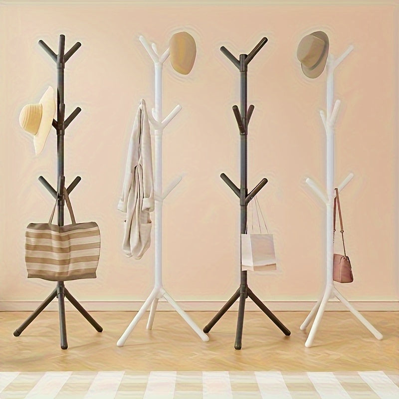 Perchero minimalista de 6/9 ganchos, soporte para abrigos y sombreros de pie, ideal para colgar ropa, bolsas y guardarropas