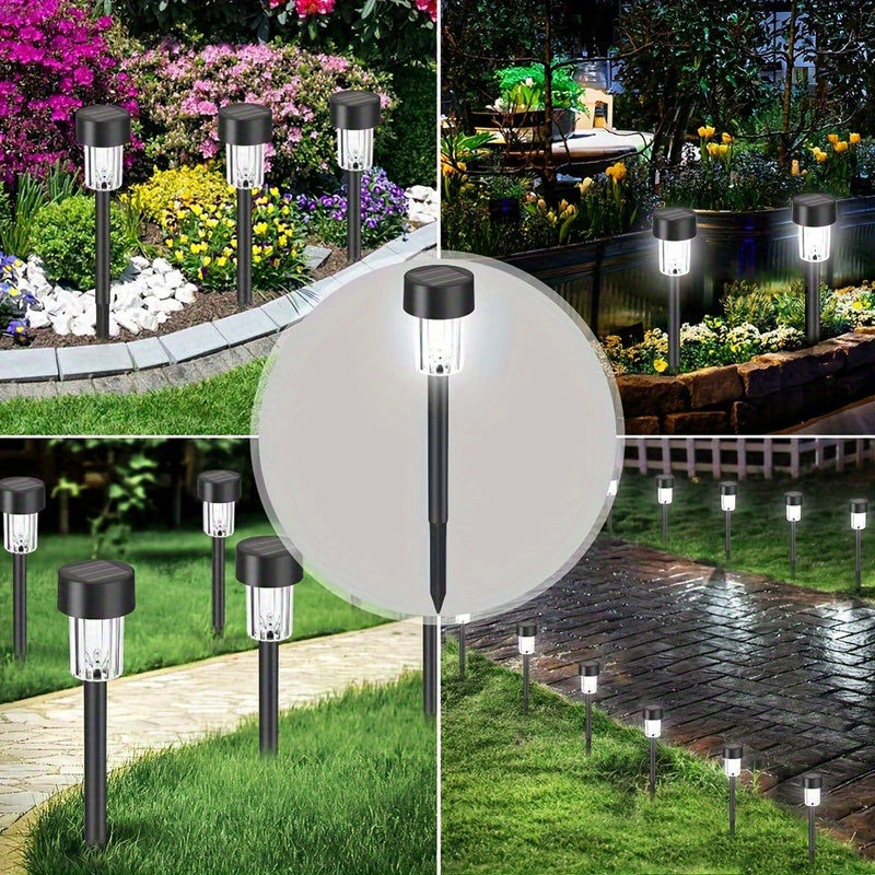 1/10pcs Luces de Jardín Exterior IP44 a Prueba de Salpicaduras con Estaca para Suelo, Iluminación Solar Decorativa Grado Comercial para Césped, Caminos, Terrazas y Áreas Públicas - Patio, Acera y Paisajismo