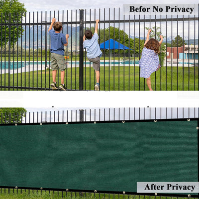 Malla de privacidad 90% con protección UV - Cubierta de PVC con ojales y clips de fijación para jardín, patio, terraza, decoración interior/exterior