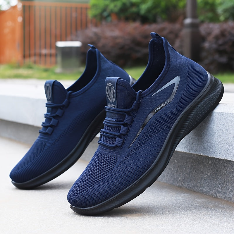 Tenis para correr transpirables para hombre, ligeros y antideslizantes, ideales para gimnasio, basquetbol y aventuras al aire libre, diseño con cordones, color negro con detalles en blanco, ajuste cómodo, look deportivo elegante