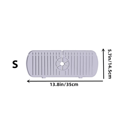 1 pza Alfombrilla de silicona para fregadero, protector contra salpicaduras, almohadilla de drenaje para fregadero de cocina para colocar detrás del grifo, alfombrilla para secar platos para encimera, baño, casero, tapete pequeño para grifo