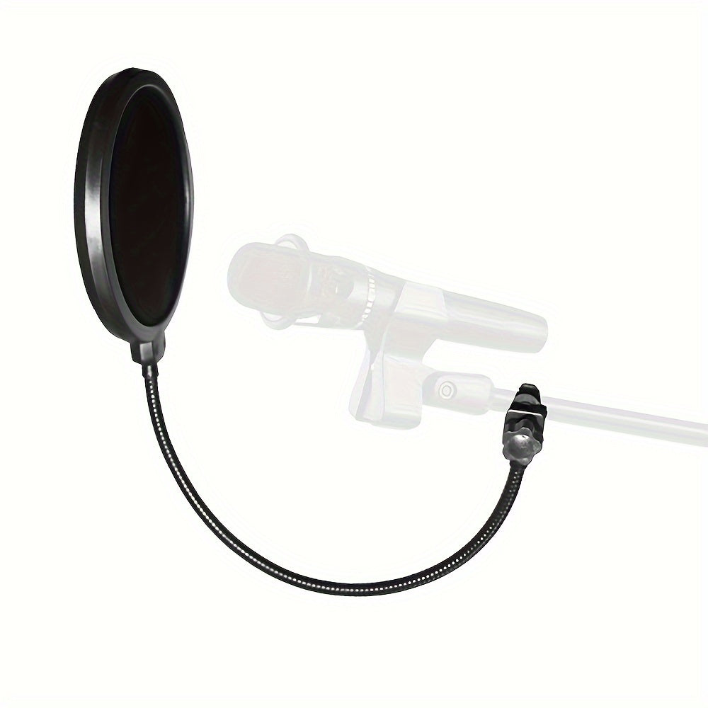 [Viento Doble Capa para Micrófono] Protector de Viento para Micrófono de Doble Capa - Conector XLR para Karaoke, Streaming y Grabación de Podcasts