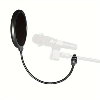 [Viento Doble Capa para Micrófono] Protector de Viento para Micrófono de Doble Capa - Conector XLR para Karaoke, Streaming y Grabación de Podcasts