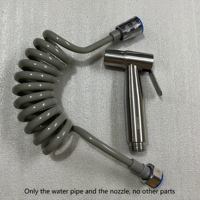 Juego de Ducha Portátil con Boquilla de Acero Inoxidable, Adecuado para Higiene Personal y Limpieza del Baño, Cabezal de Ducha Auto-Limpiante, Material Duradero de Acero Inoxidable