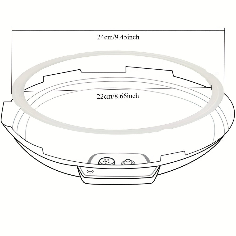 2 piezas de Anillos de Sellado de Silicona para Olla Instantánea de 6Qt - Grado Alimenticio, Resistentes al Calor, Antifugas y Fácil Limpieza para IP-DUO60/LUX60, DUO50/LUX50, Smart-60, CSG60/CSG50 - Cocina Dulce y Salada, Sellado Estanco | Diseño Elegan
