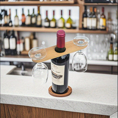 1pc Soporte para Vinos, Portavasos de Vidrio Creativo con Almacenamiento Elevado, Organizador para Cocina y Barra, Accesorio para Sala, Restaurante o Hogar